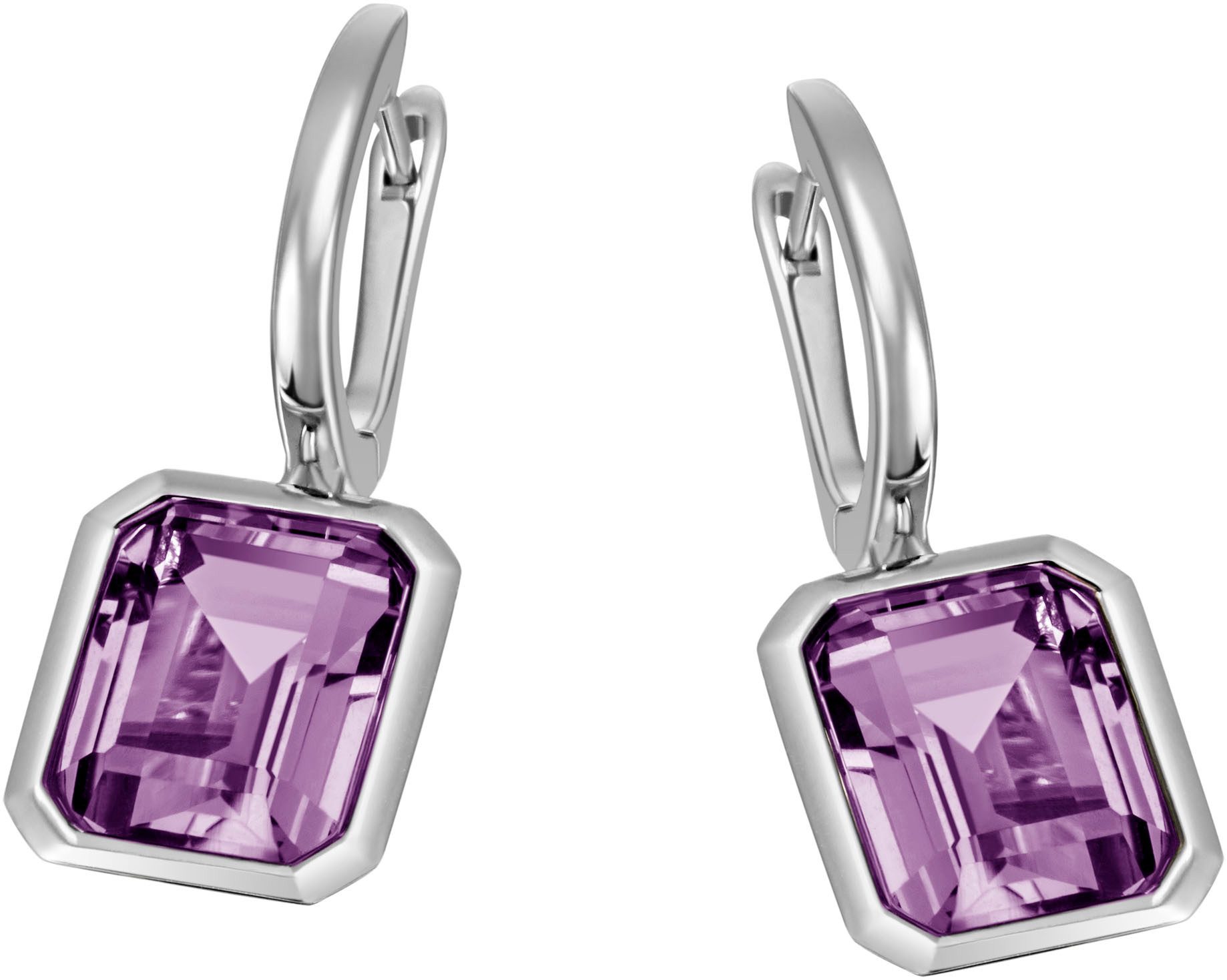 Firetti Paar Ohrhänger Schmuck Geschenk Silber 925 Ohrschmuck Ohrringe, mit Amethyst oder Topas