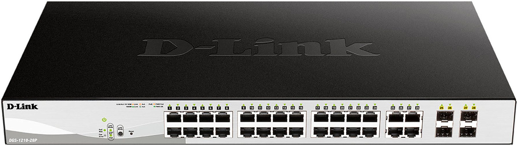 DGS-1210-28P 28-Port Layer2 PoE Gigabit Smart Managed Netzwerk-Switch