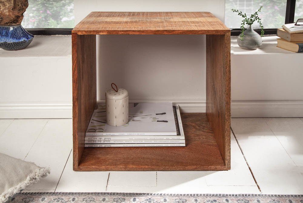 riess-ambiente Beistelltisch MAKASSAR 45cm natur (Einzelartikel, 1-St), Wohnzimmer · Mango-Massivholz · lackiert · handmade · Regal – Bild 3 von 5