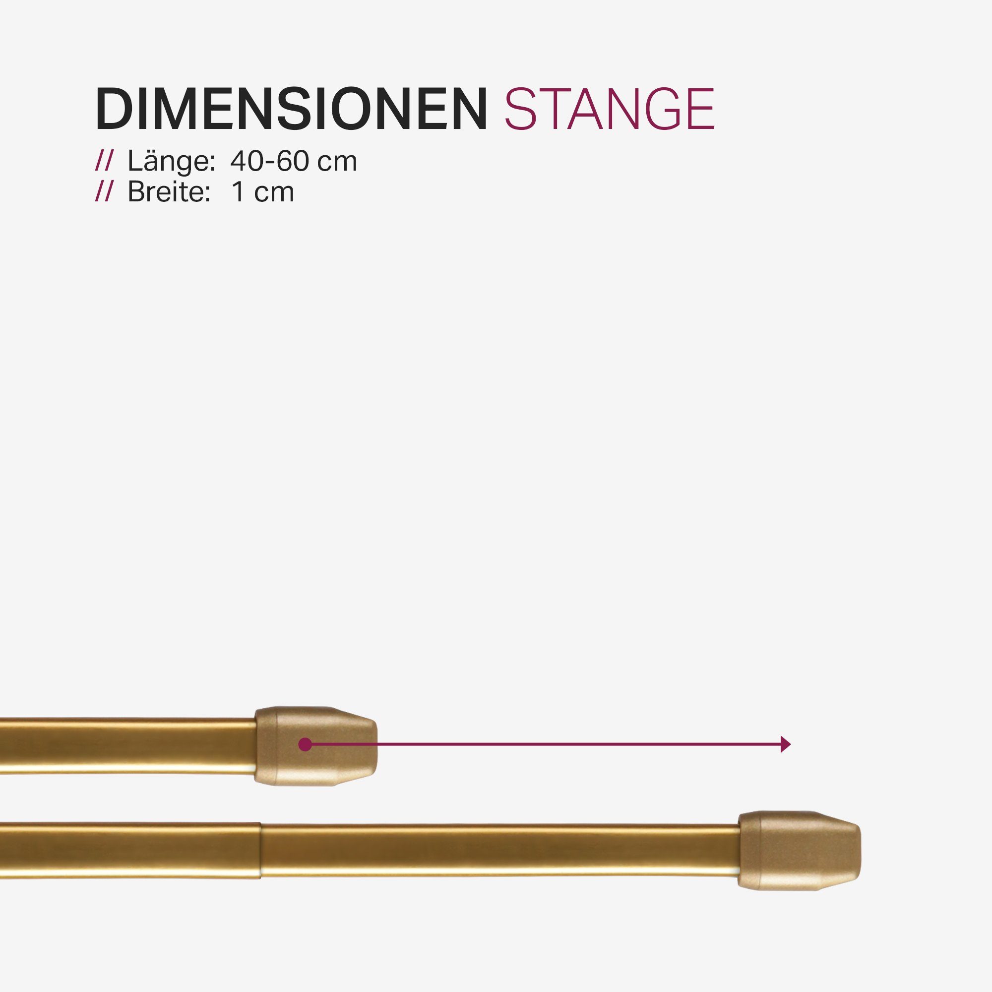 Bestlivings Gardinenstange Bistrostange, Ø 10 mm, günstig online kaufen
