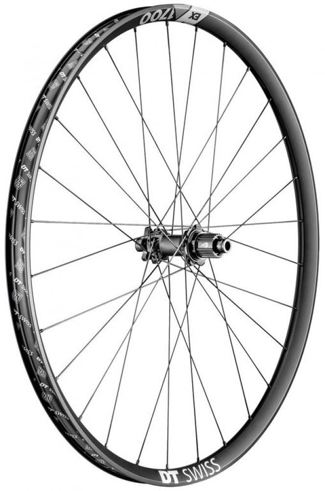 DT Swiss Laufrad DT SWISS Laufrad (Hinterrad) EX 1700 Spline DB 29/30mm Alu,sw,IS 6-bol