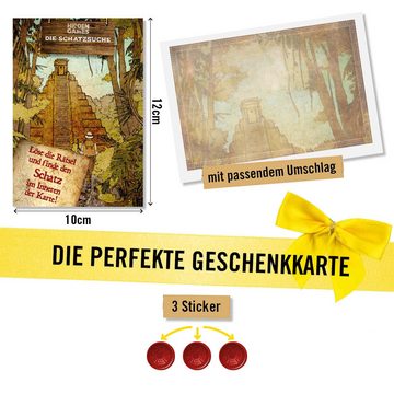 Hidden Games Grußkarten Rätselkarte "Die Schatzsuche", Made in Germany