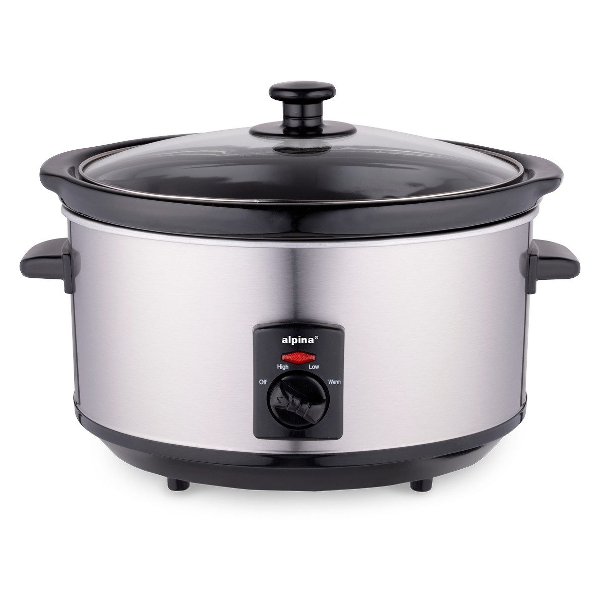 Alpina Schongarer alpina Slow Cooker 3,5L - Edelstahl