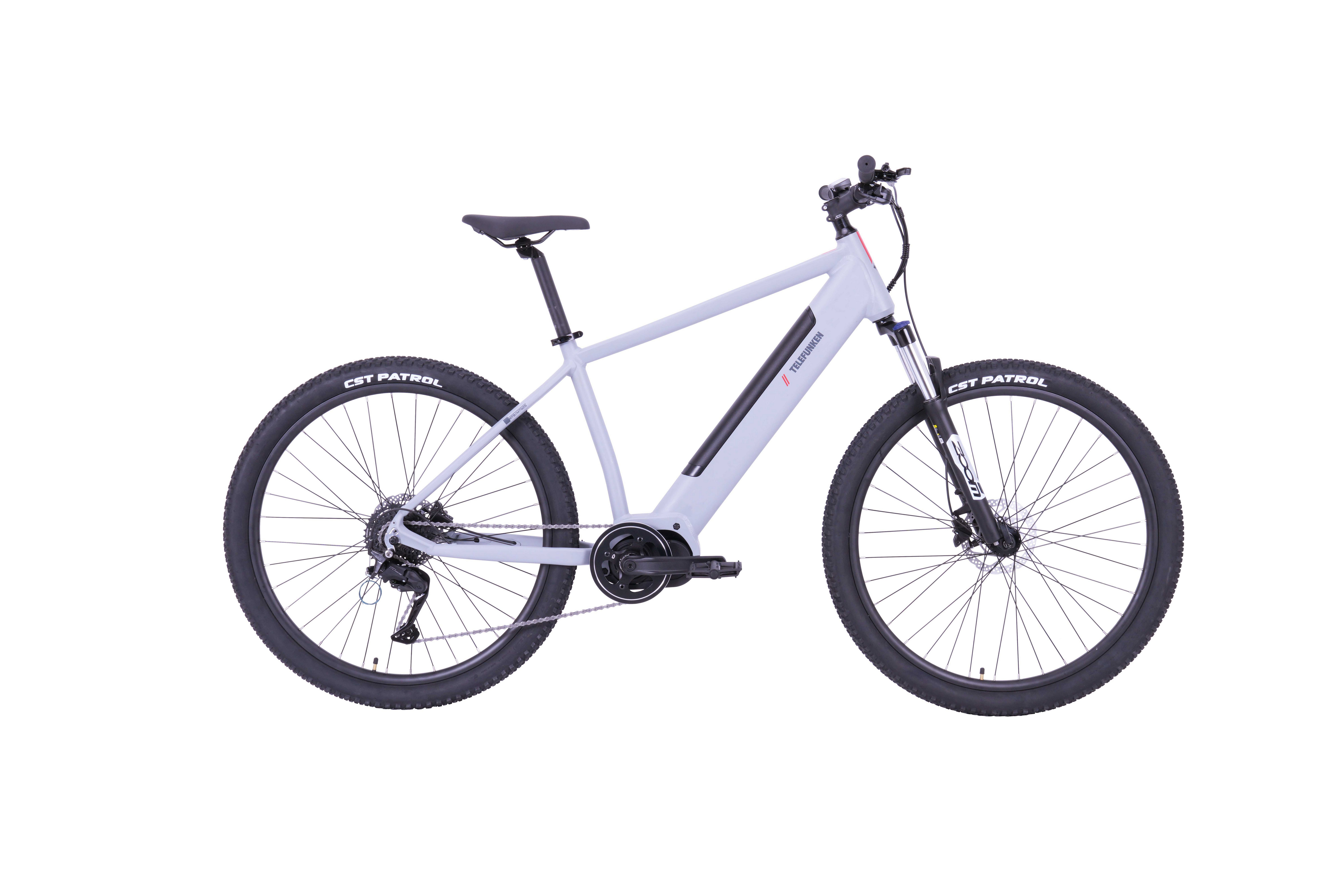 Telefunken E-Bike Mountainbike Aufsteiger MT925, 9 Gang Shimano Cues Schaltwerk, Kettenschaltung, Mittelmotor, 468 Wh, Pedelec, Elektrofahrrad, Damen u. Herren, E-MTB, Mountainbike, 29 Zoll