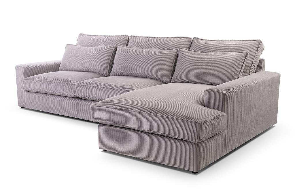 308 Creme Design, JACO, L-Form Ecksofa modernes im cm x 89 176 Compleo x ecke