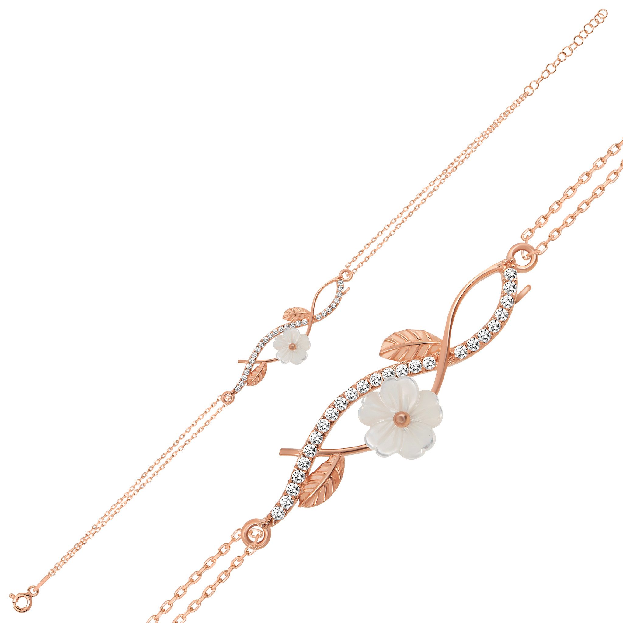 Nisan Ketten und Armband Set, 925er Silber Damenarmband – Zirkonia Manolien günstig online kaufen