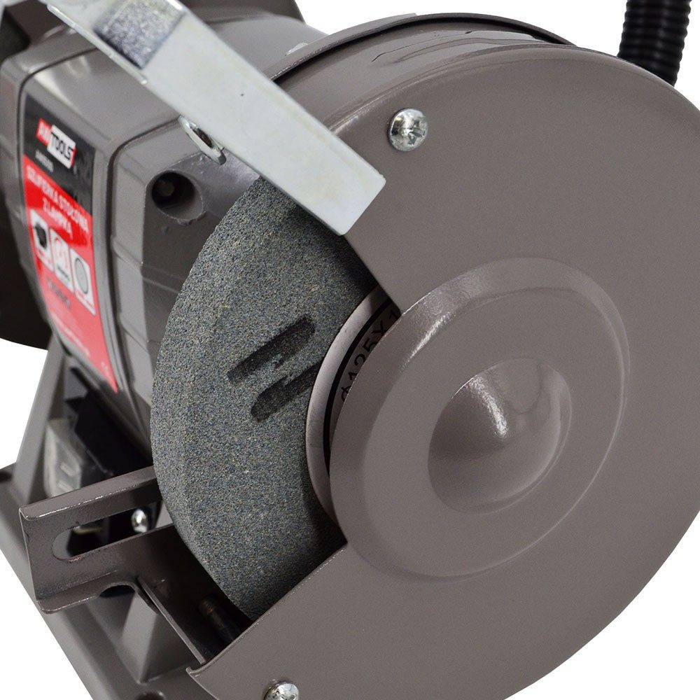 AWTOOLS Schleifer-Raspelscheibe AWTOOLS Tischschleifer 150mm 300W mit Lampe