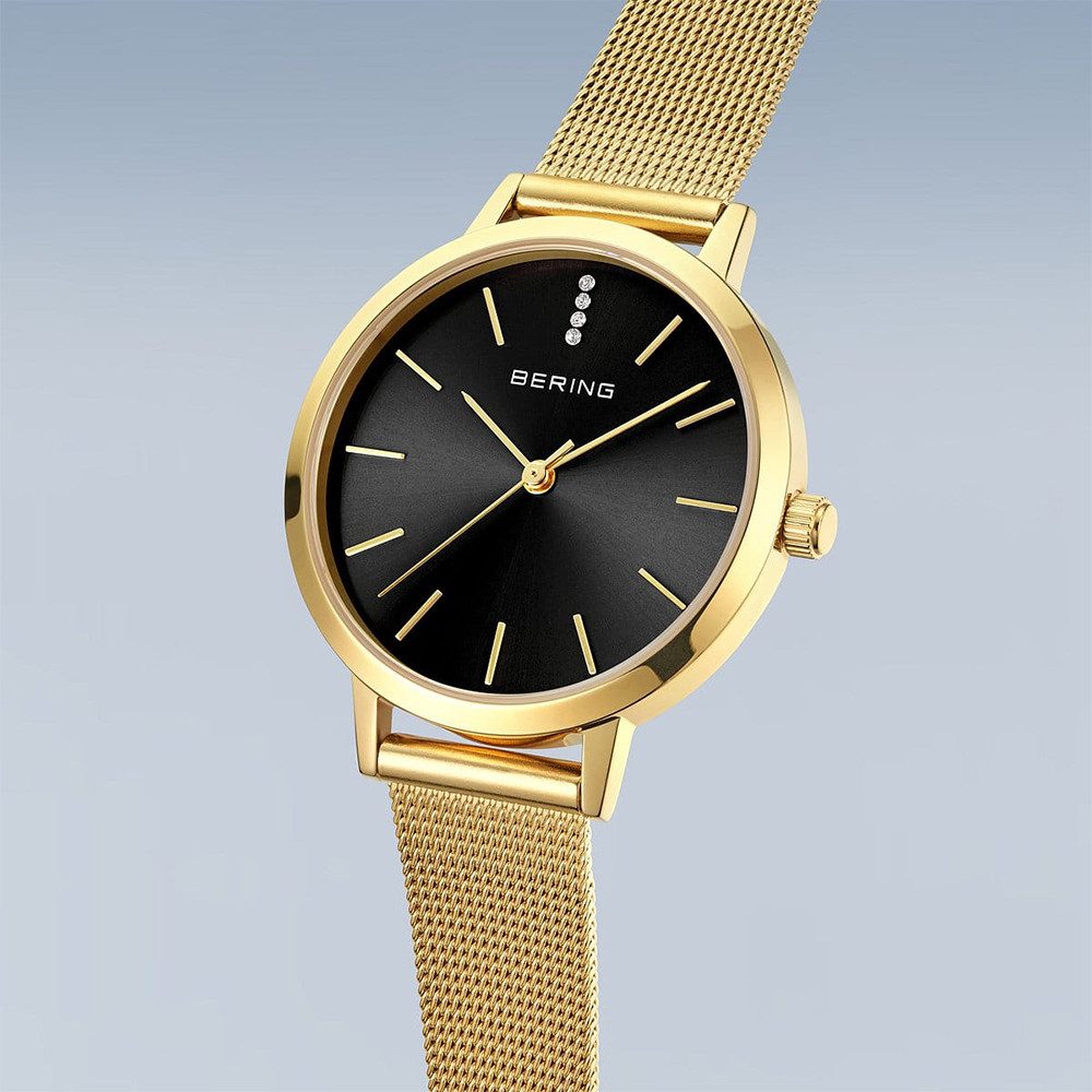 Bering Quarzuhr Bering Classic gold glänzend 13434-332 13434-332, Bering Cl günstig online kaufen
