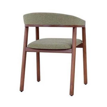 JVmoebel Esszimmerstuhl Grauer Esszimmerstuhl Design Holzstuhl Einsitzer 1-Sitzer Stuhl (1 St), Made in Europa