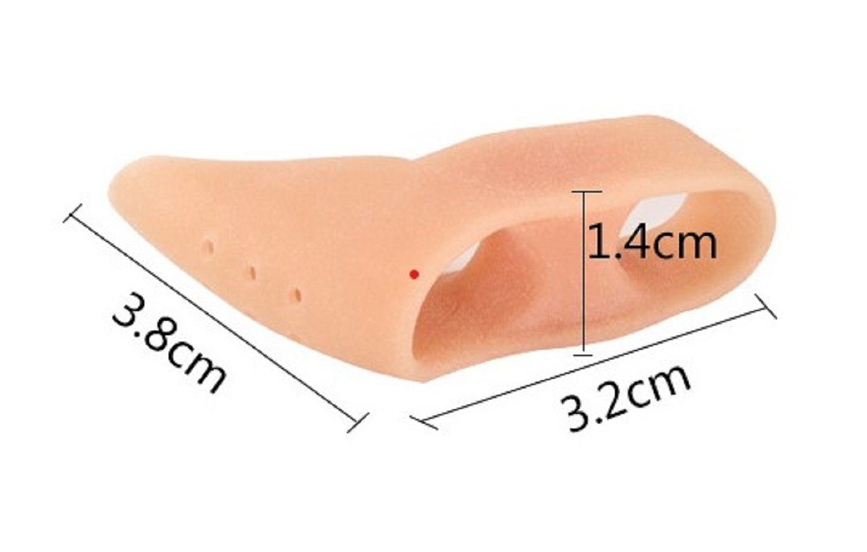 COOL-i ® Zehenkorrektor Zehenkorrektor 2 Paar – Silikon-Zehenspreizer bei Hallux Valgus, Hammerzehen & Hühneraugen – hautfreundlich & wiederverwendbar