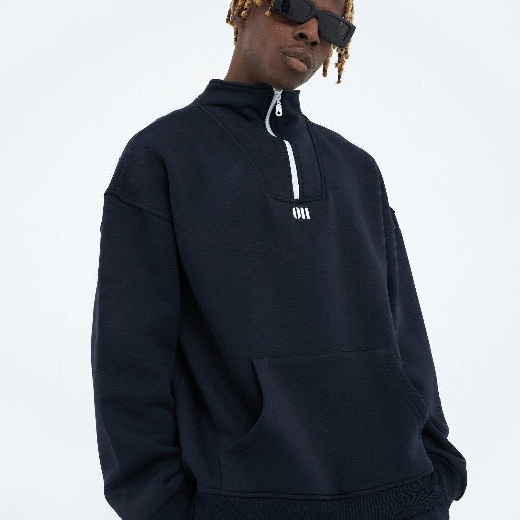 COFI Casuals Hoodie Zipper Drop Shoulder günstig online kaufen