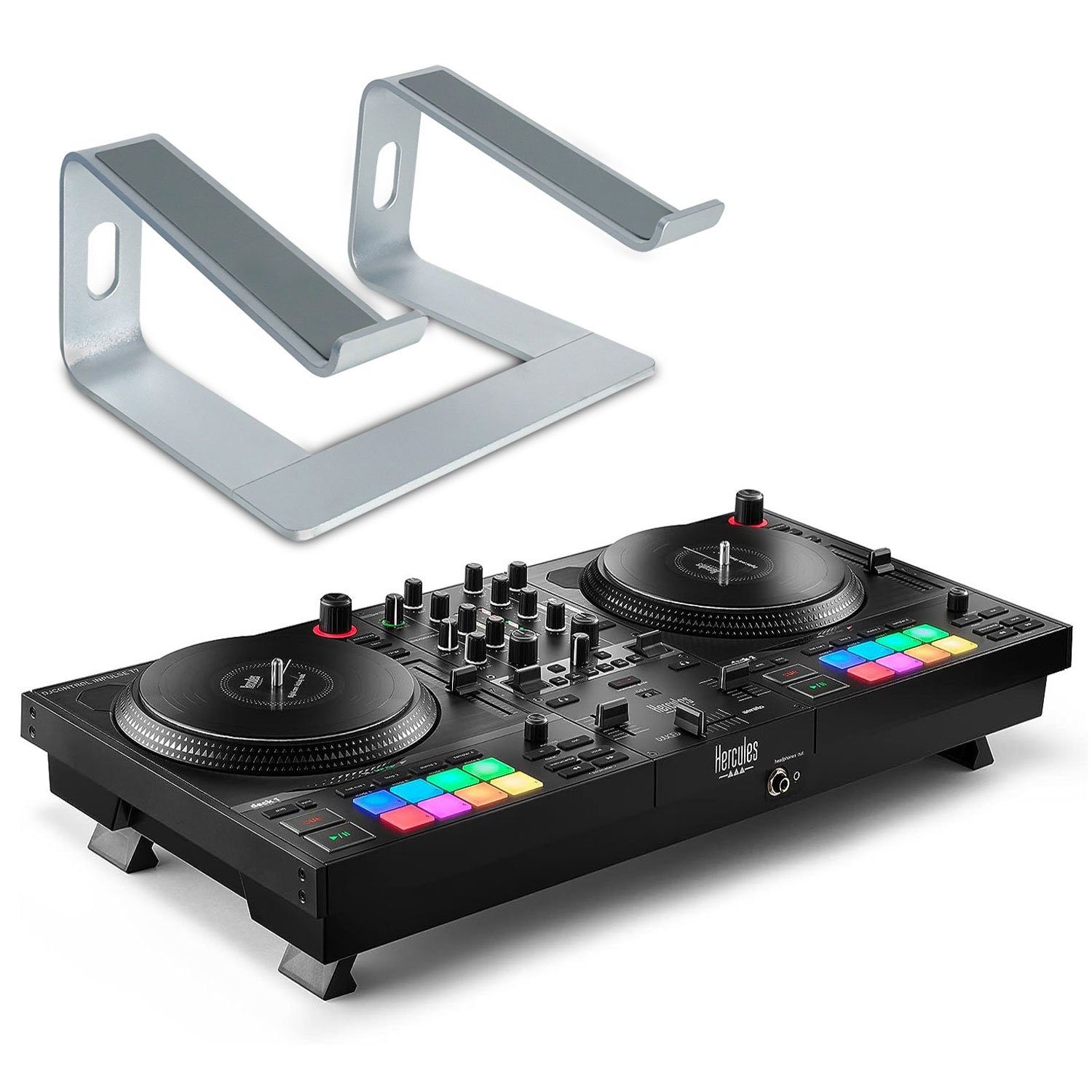 DJ Controller Hercules DJ Control Inpulse T-7 mit Laptopständer SV