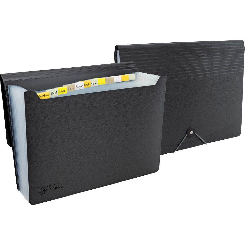 Fächermappe RAPESCO® 1638 Fächermappe Germ-Savvy 13 Fächer schwarz