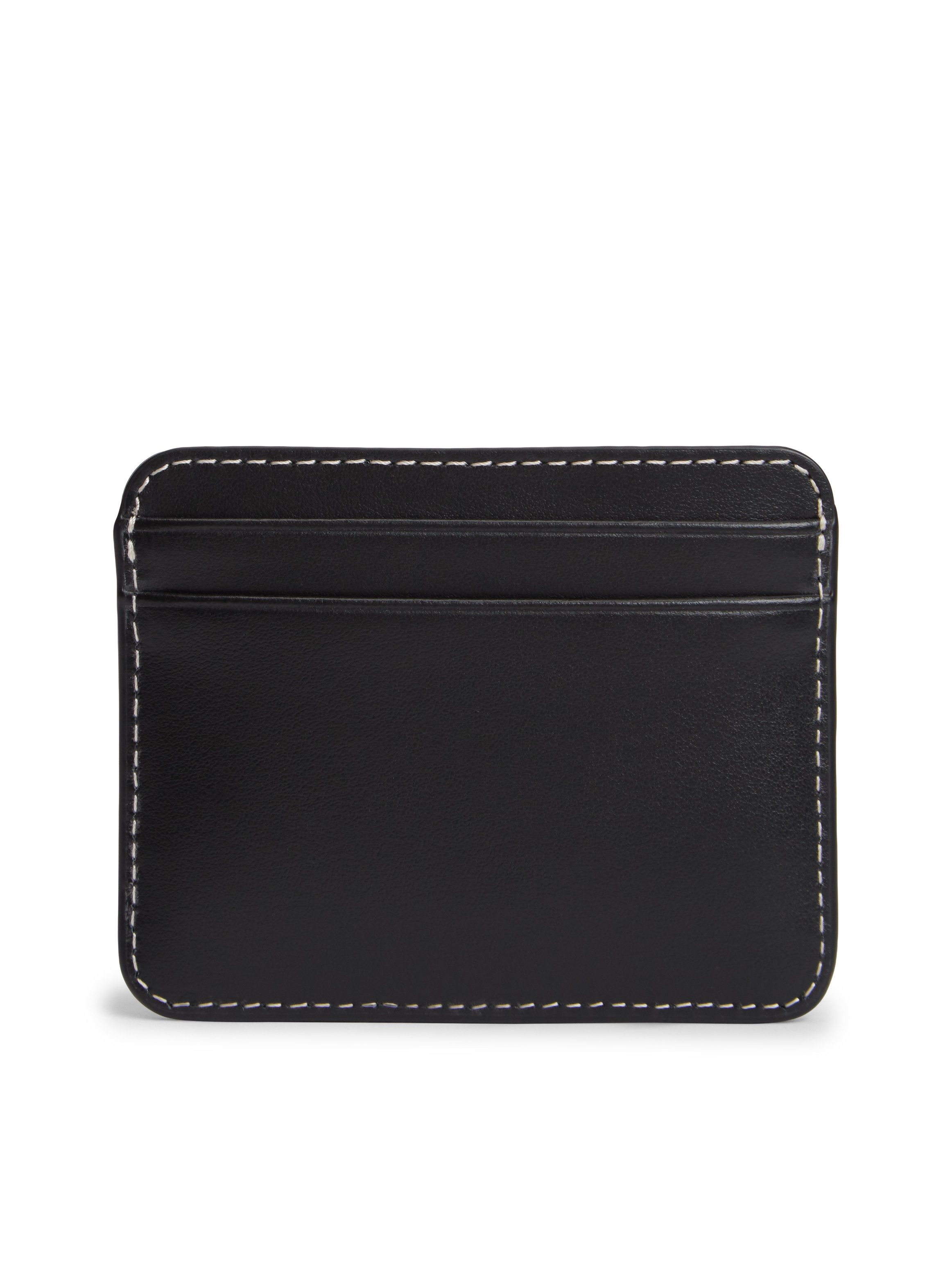 Tommy Hilfiger Kartenetui TH SCRIPT LEATHER CC HOLDER, Unisex Minigeldbeutel, Portemonnaie mit TH-Schmucklogo