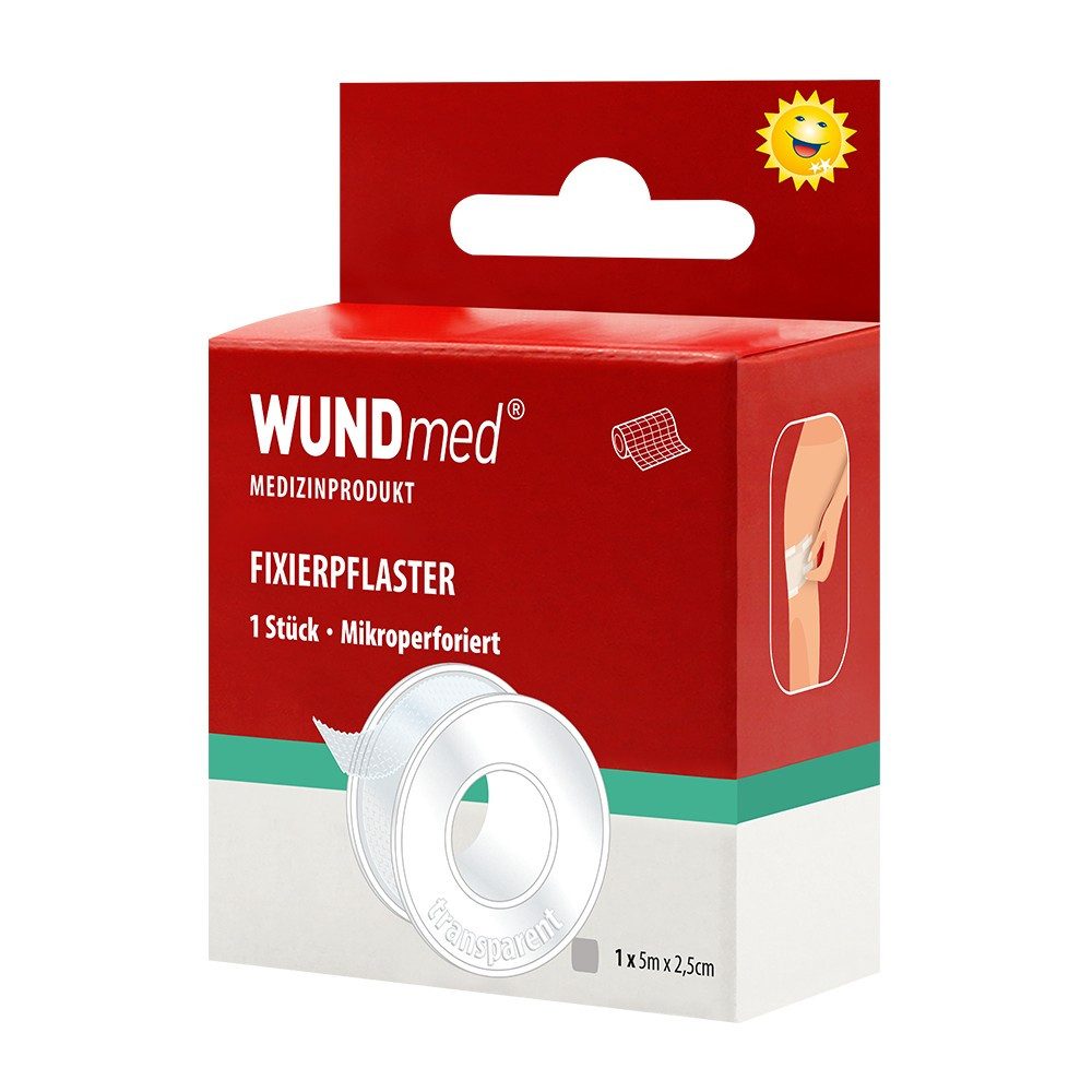 Wundmed Wundpflaster Fixierpflaster transparent 5 m x 2,5 cm