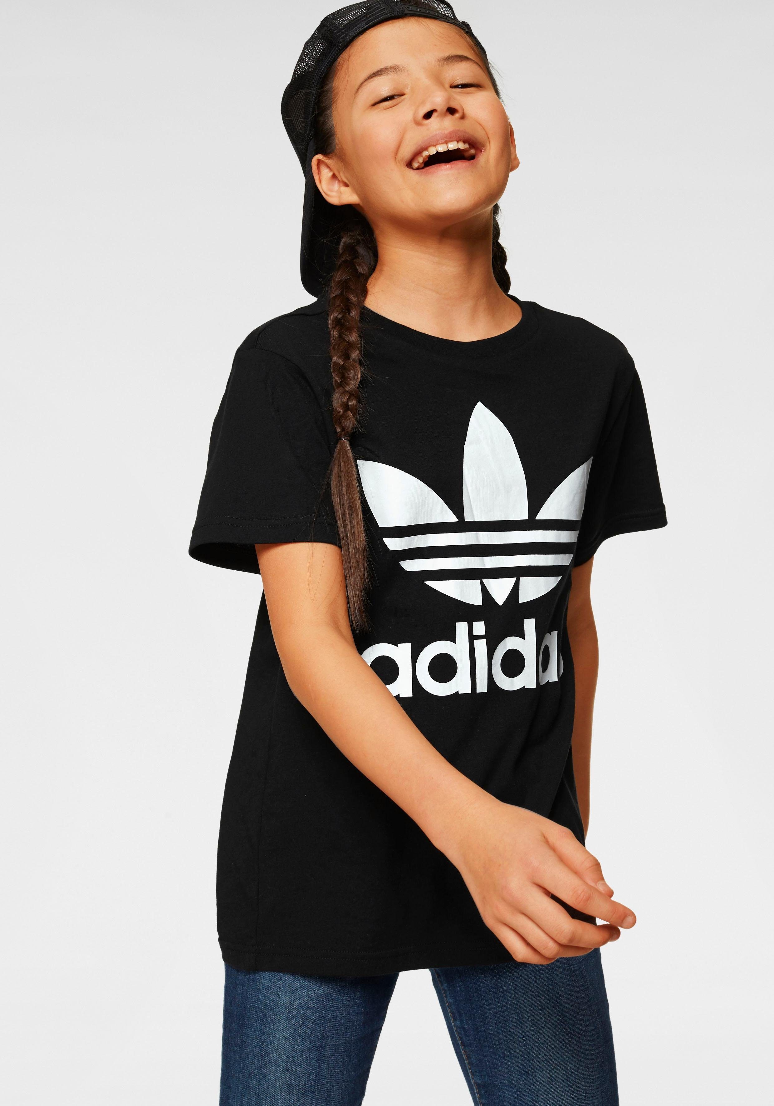 adidas Originals T-Shirt TREFOIL TEE Unisex Black / White | Sport-T-Shirts