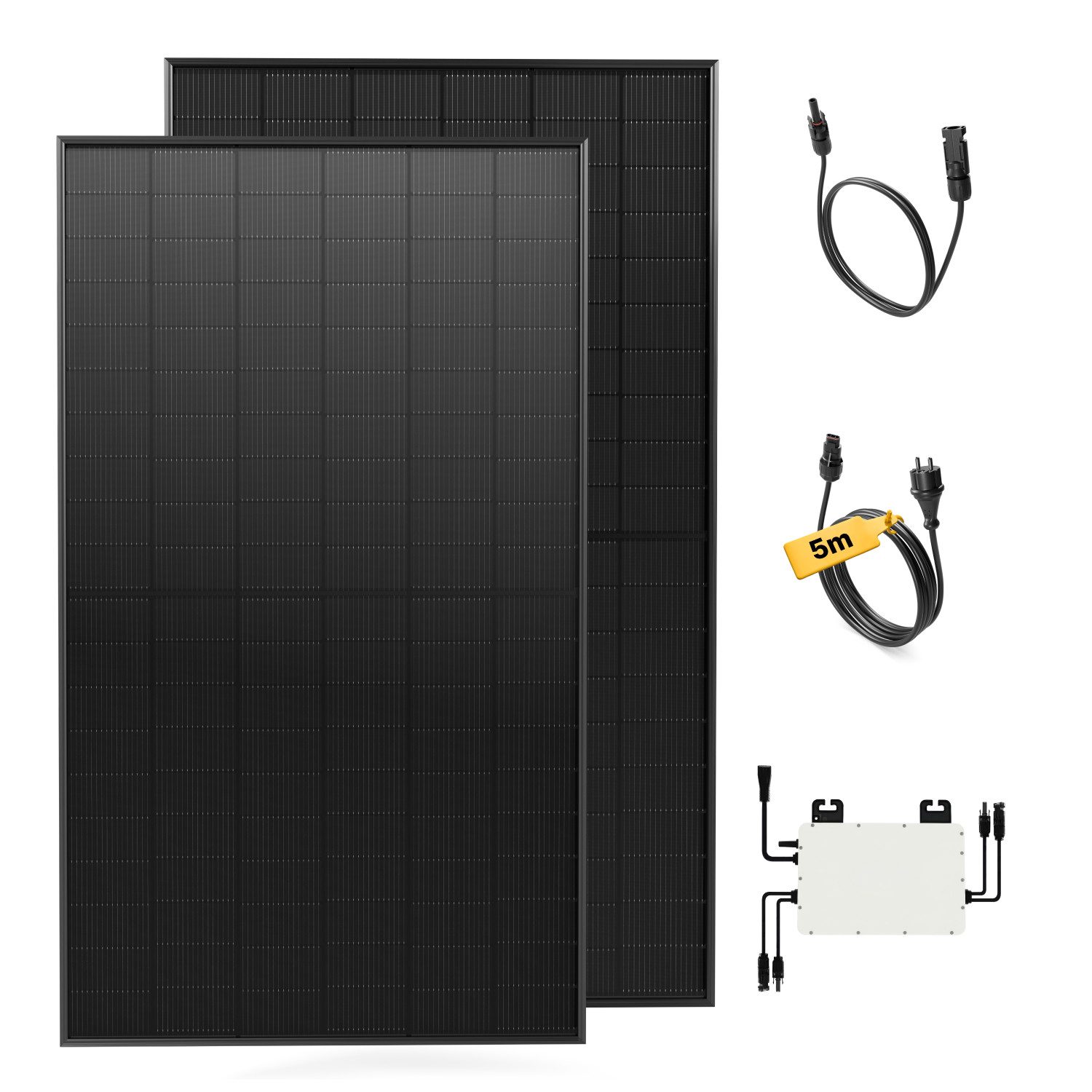 Solakon Balkonkraftwerk onBasic, 1000 W, Monokristallin, (Photovoltaik, Balkonkraftwerk 1000 / 800 W Photovoltaik Mini-PV Anlage)