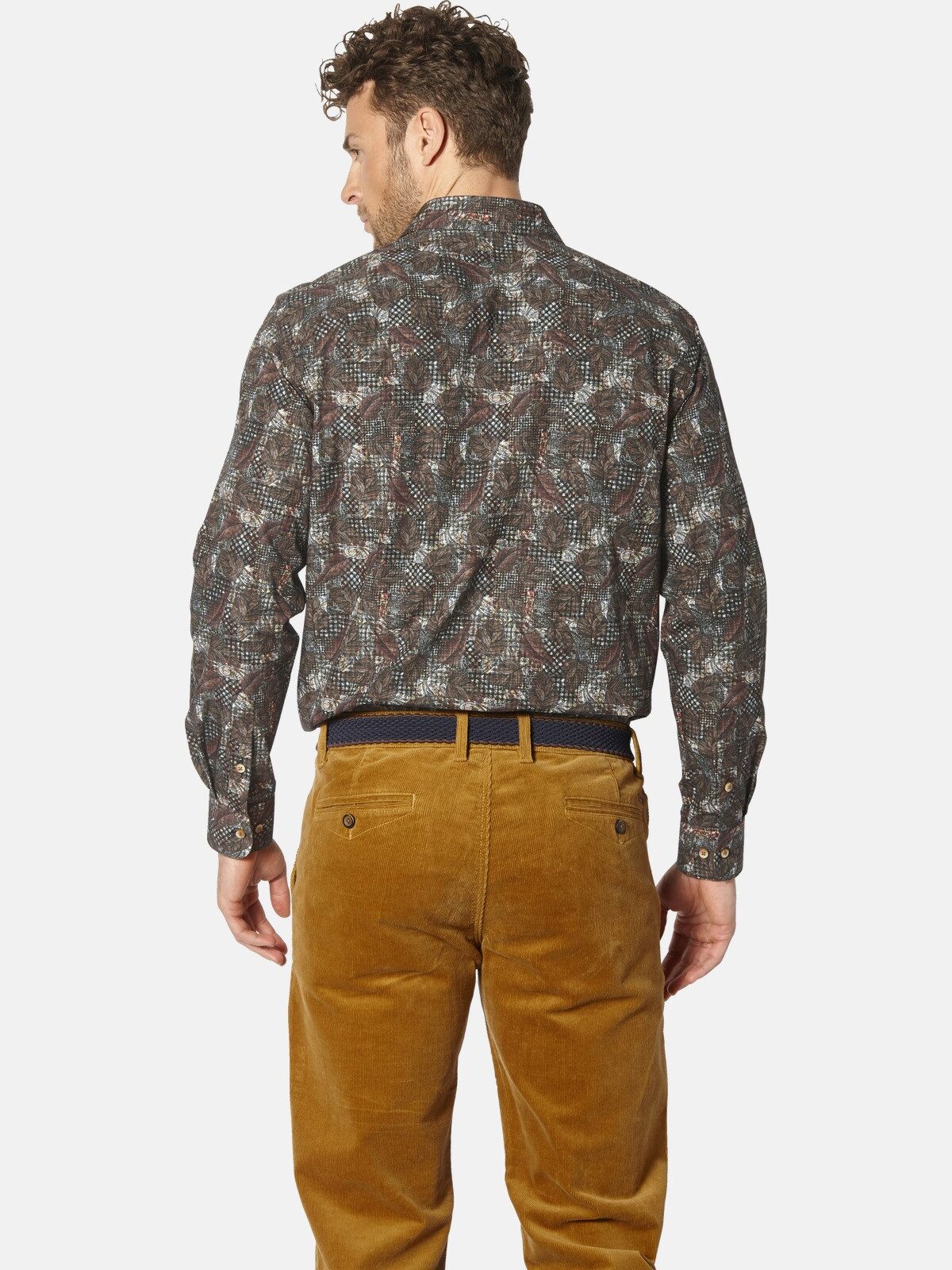 Babista Langarmhemd SALVATOLLI mit Blätter-Aufdruck günstig online kaufen