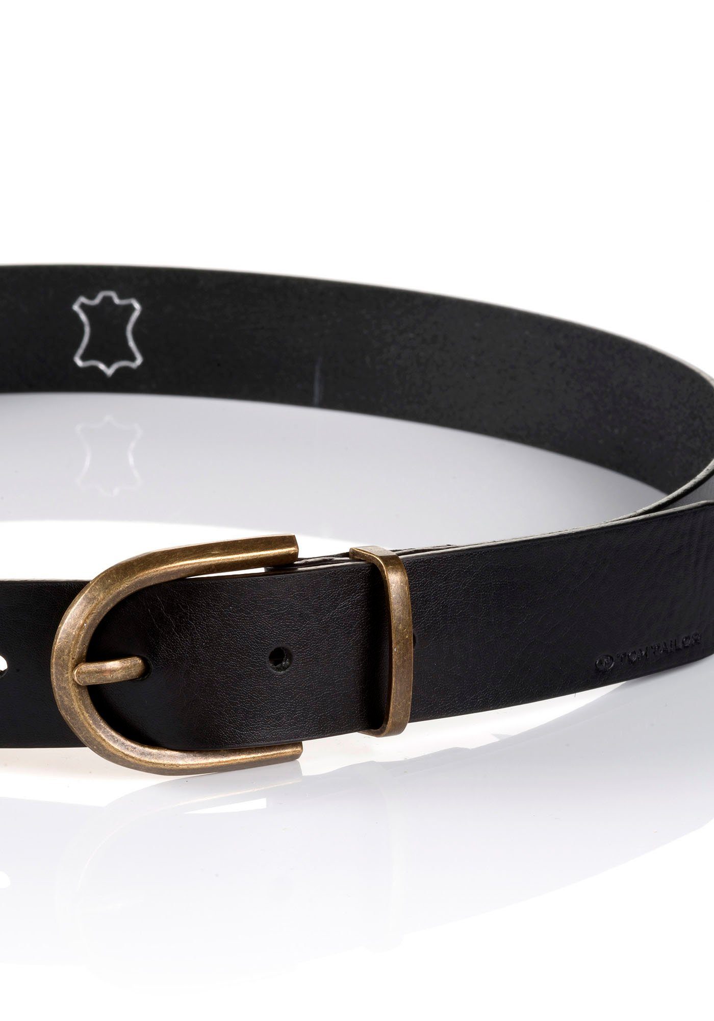 TOM TAILOR Ledergürtel TTSYLKE 3 cm günstig online kaufen