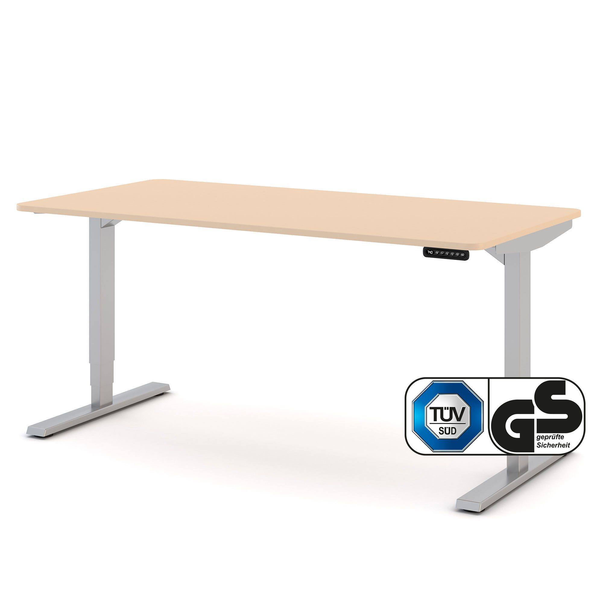 ASSMANN Büromöbel Schreibtisch Y-LINE Curved (160x80cm günstig online kaufen