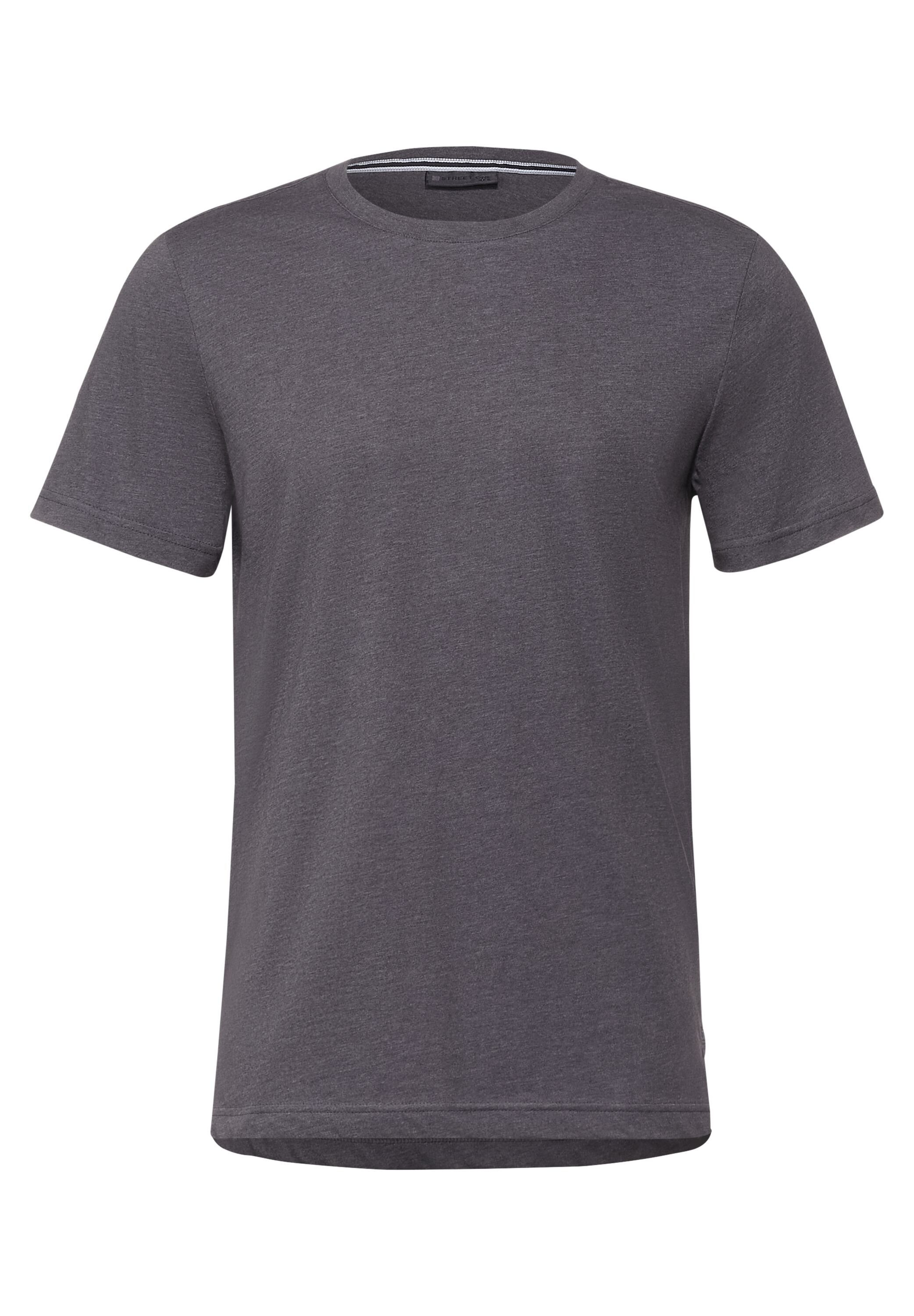 coal grey T-Shirt MEN Optik Melange melange STREET in ONE