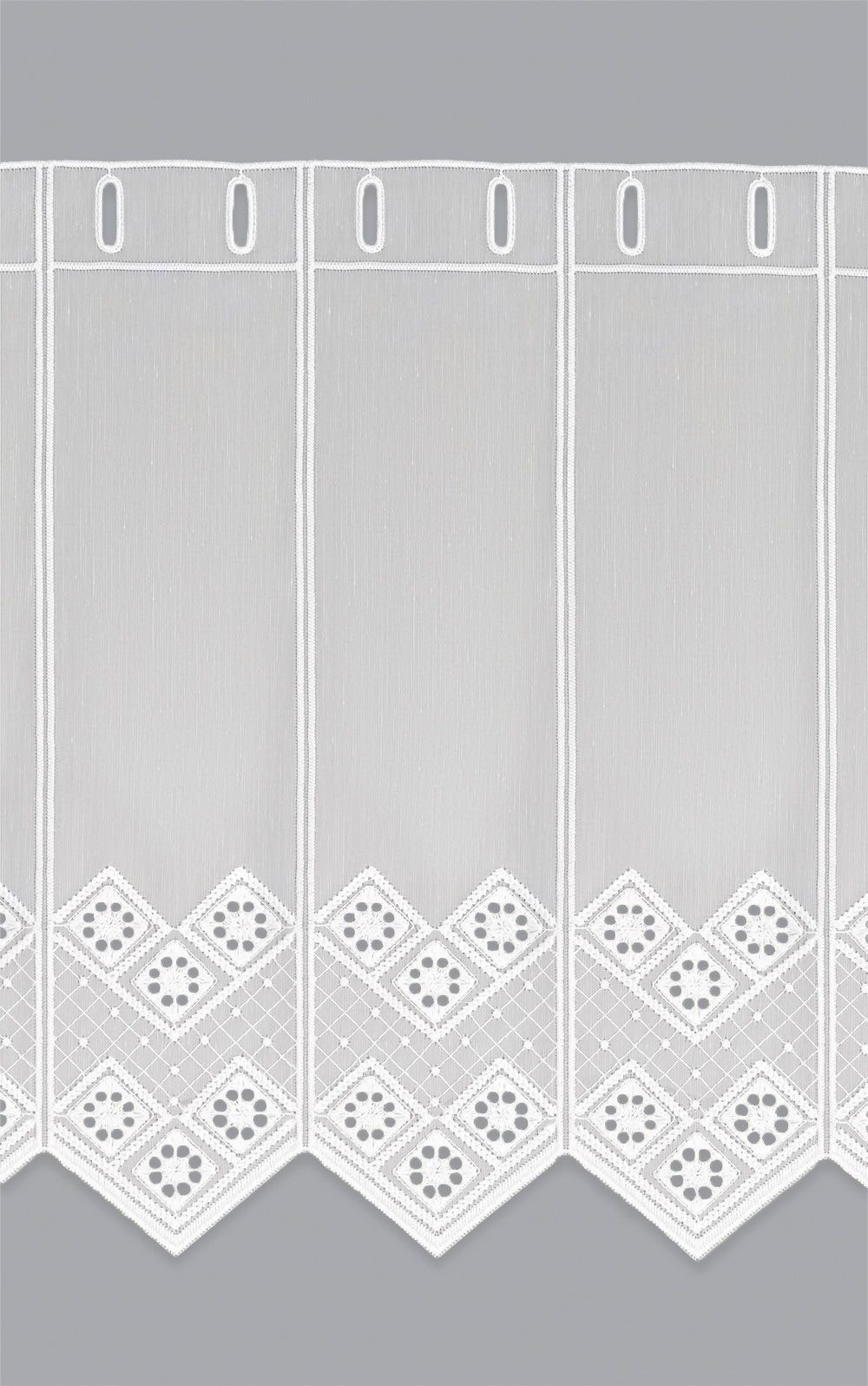 LYSEL® Scheibengardine Rautendesign (1 St), transparent, HxB 45x44cm