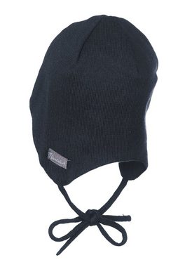 Sterntaler® Strickmütze OCS Strickmütze (1-St., Wintermütze mit Bindeband und Ohrenklappen ideal für kalte Tage) Strick Beanie Kinder gefüttert aus weicher Baumwolle