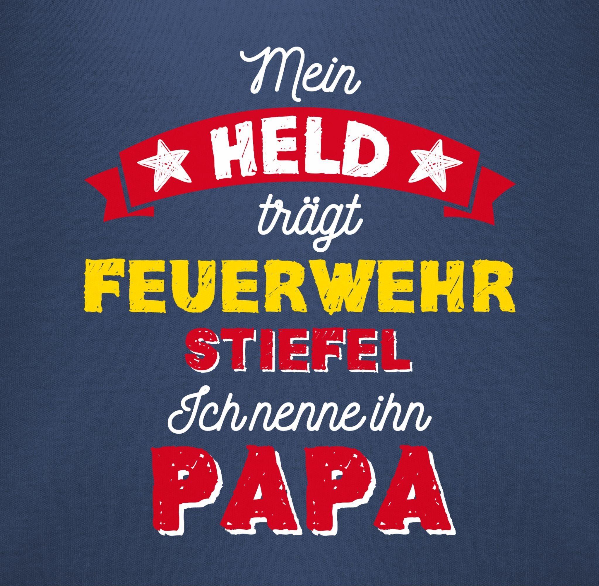 Shirtracer Vatertag Feuerwehrstiefel trägt Held Shirtbody Geschenk Navy Baby Mein Blau 1