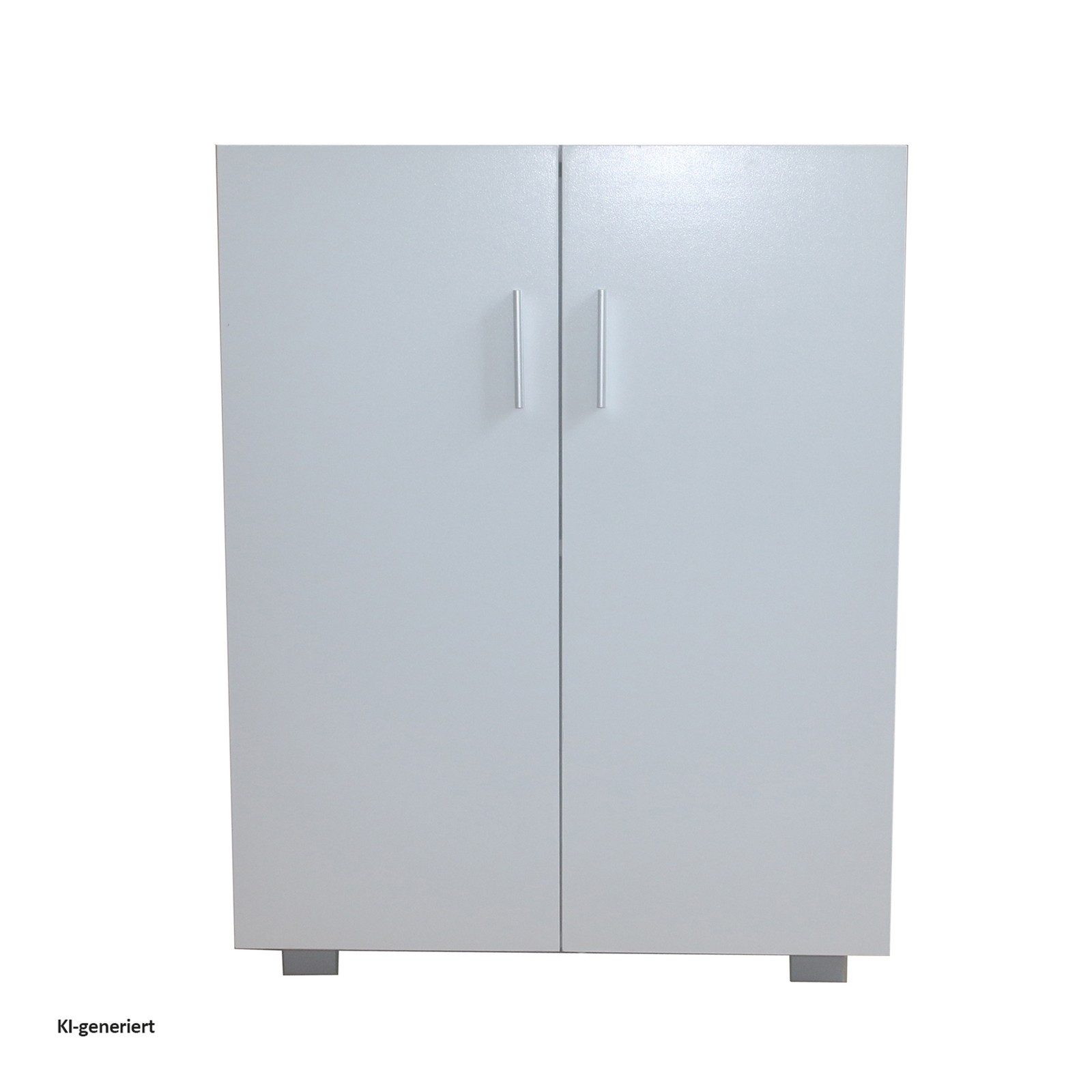 HTI-Living Sideboard Sideboard 2 Fächer Thekla Beton-Weiß (Stück, 1 St., 1 Sideboard), Kommode Midischrank