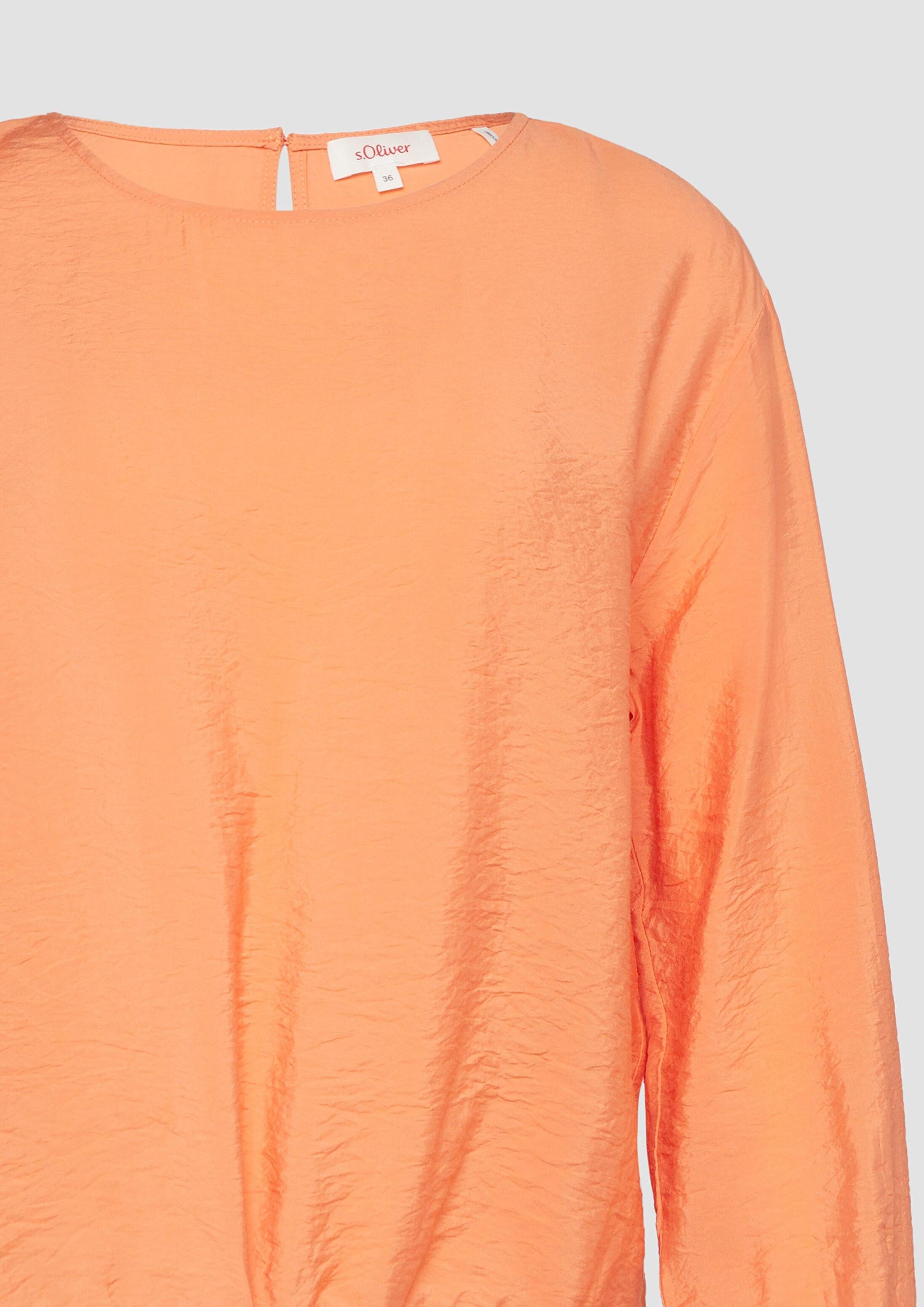 s.Oliver Langarmbluse Bluse Viskosemix-Bluse in O-Shape