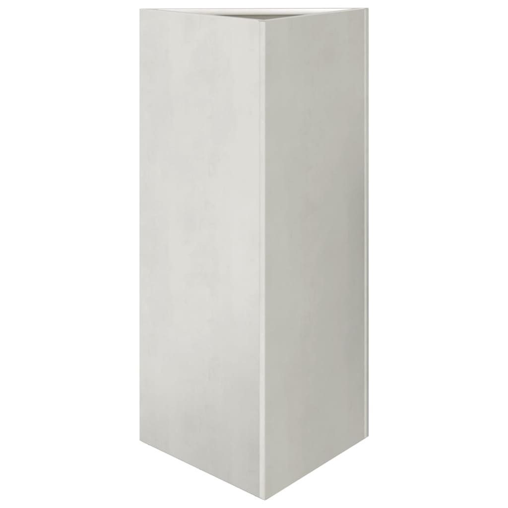 vidaXL Blumentopf Pflanzkübel Dreieckig 40x34,5x70 cm Edelstahl (1 St)