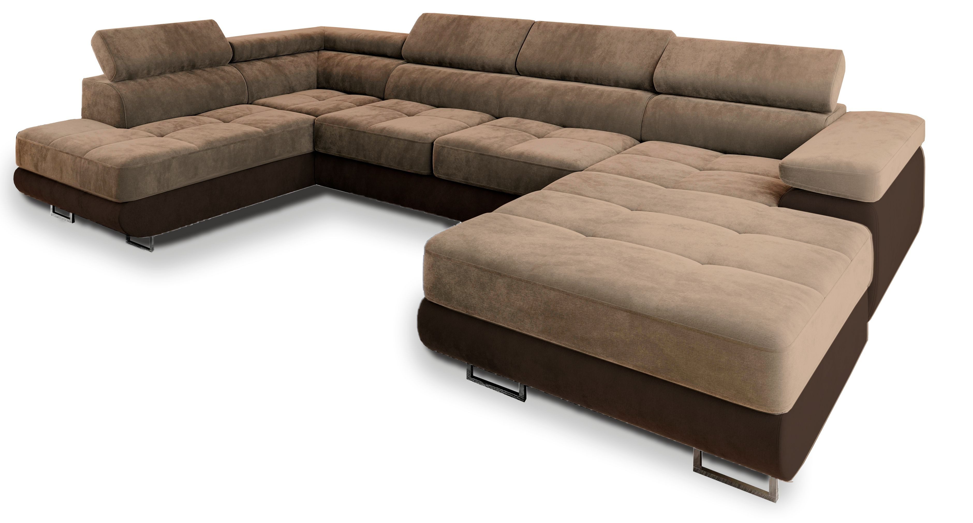 Masseno Ecksofa CASONE mit Schlaffunktion U-Form, Sofa mit Bettkasten günstig online kaufen