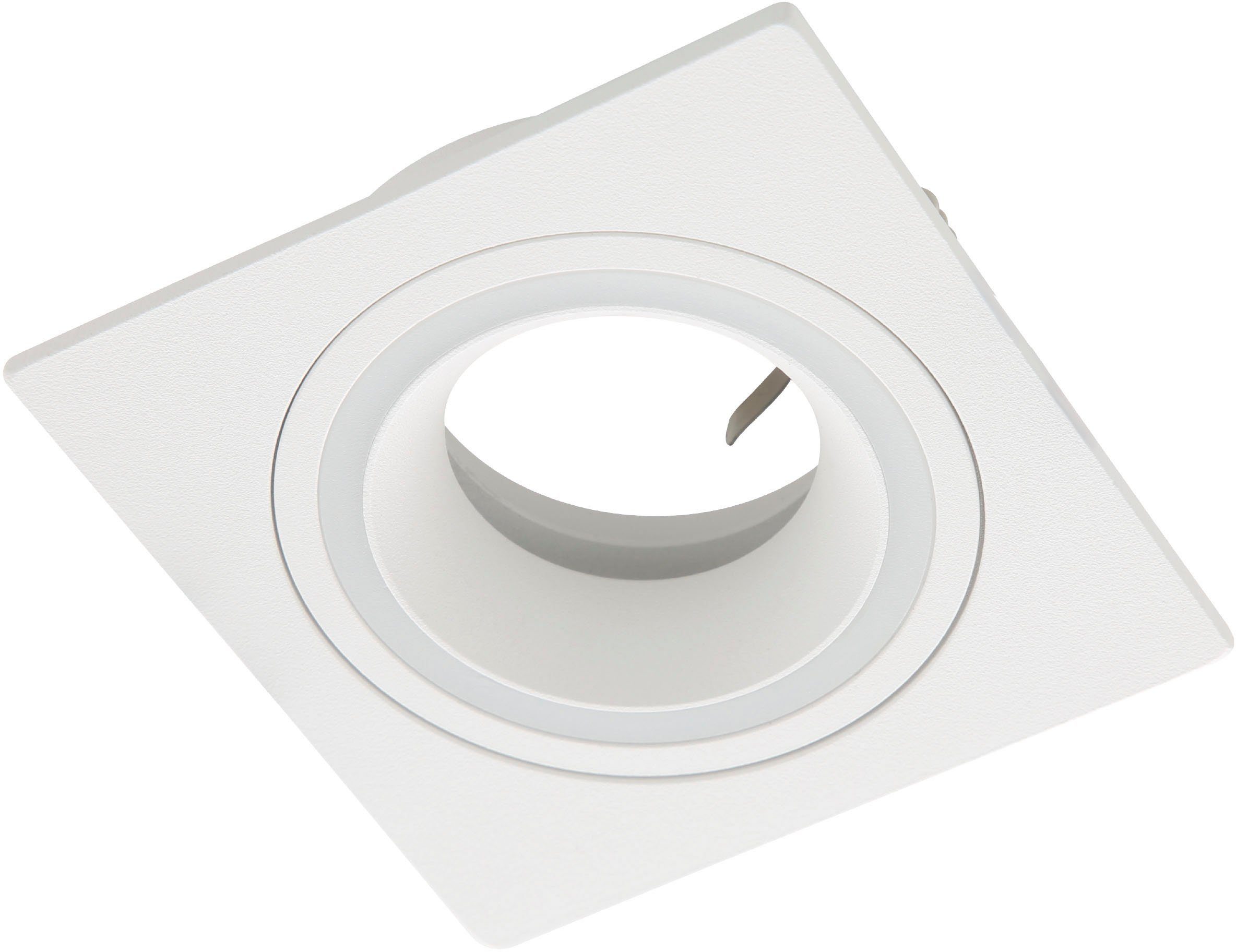 EGLO Deckenleuchte CAROSSO, Leuchtmittel wechselbar, ohne Leuchtmittel, Deckenleuchte in weiß aus Alu - exkl. GU10 - 35W | Deckenlampen