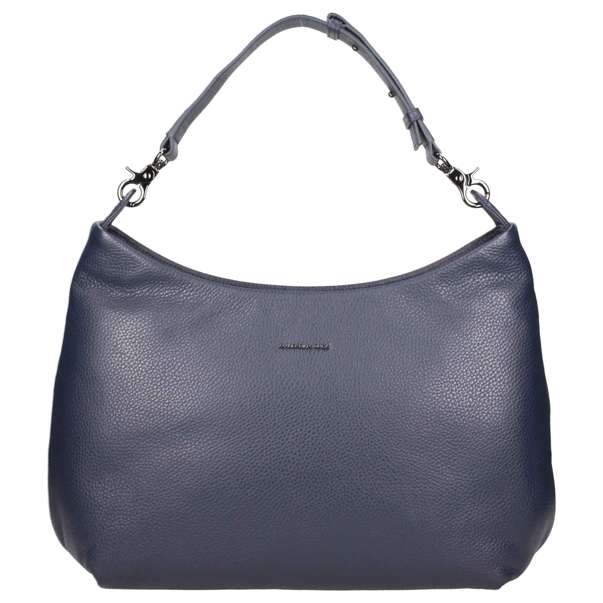 Mandarina Duck Umhängetasche Mellow Leather Shoulder - Schultertasche 36 cm (1-tlg) dress blue