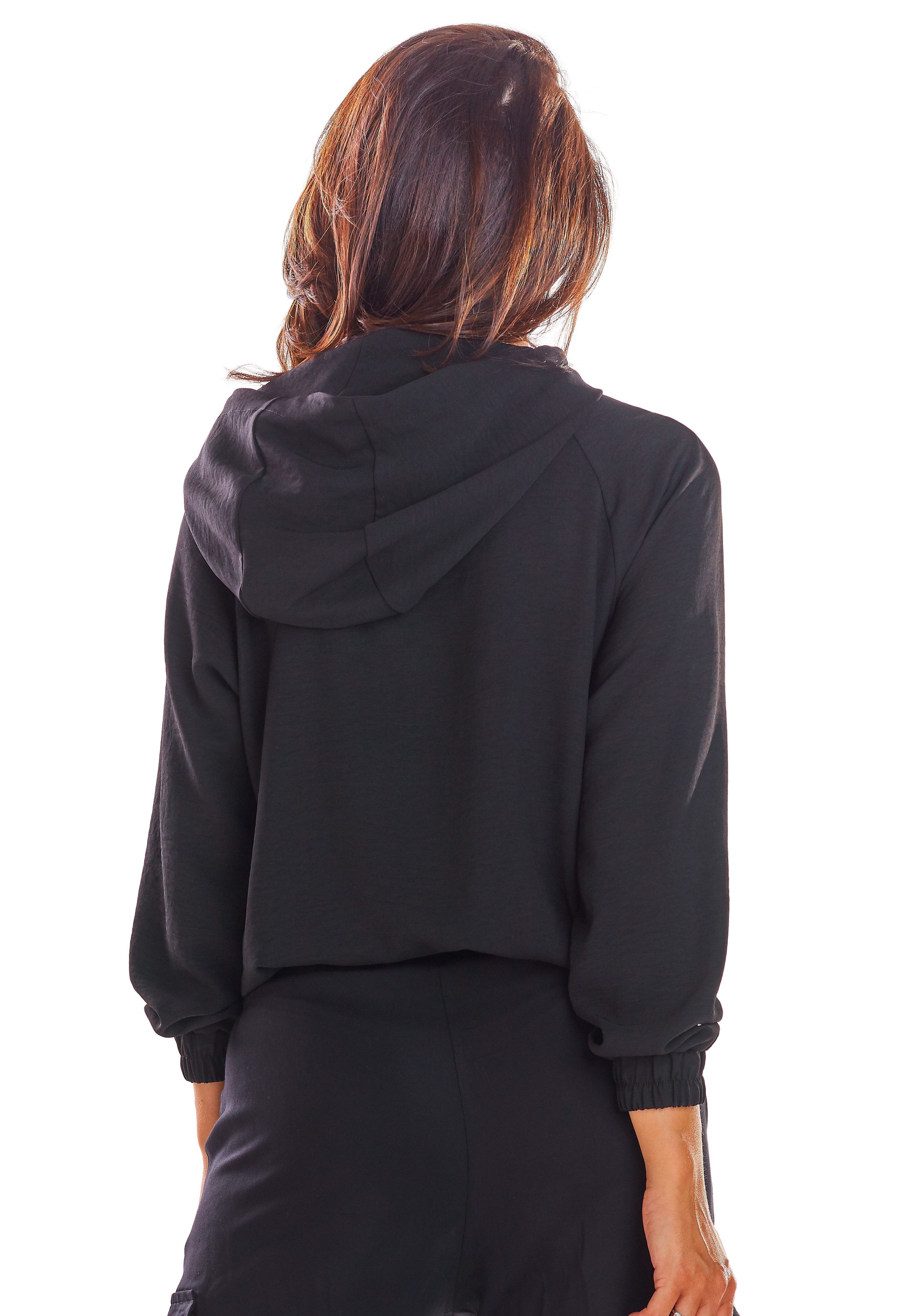 Awama Blouson mit Kapuze, Reißverschluss und Frontdetails