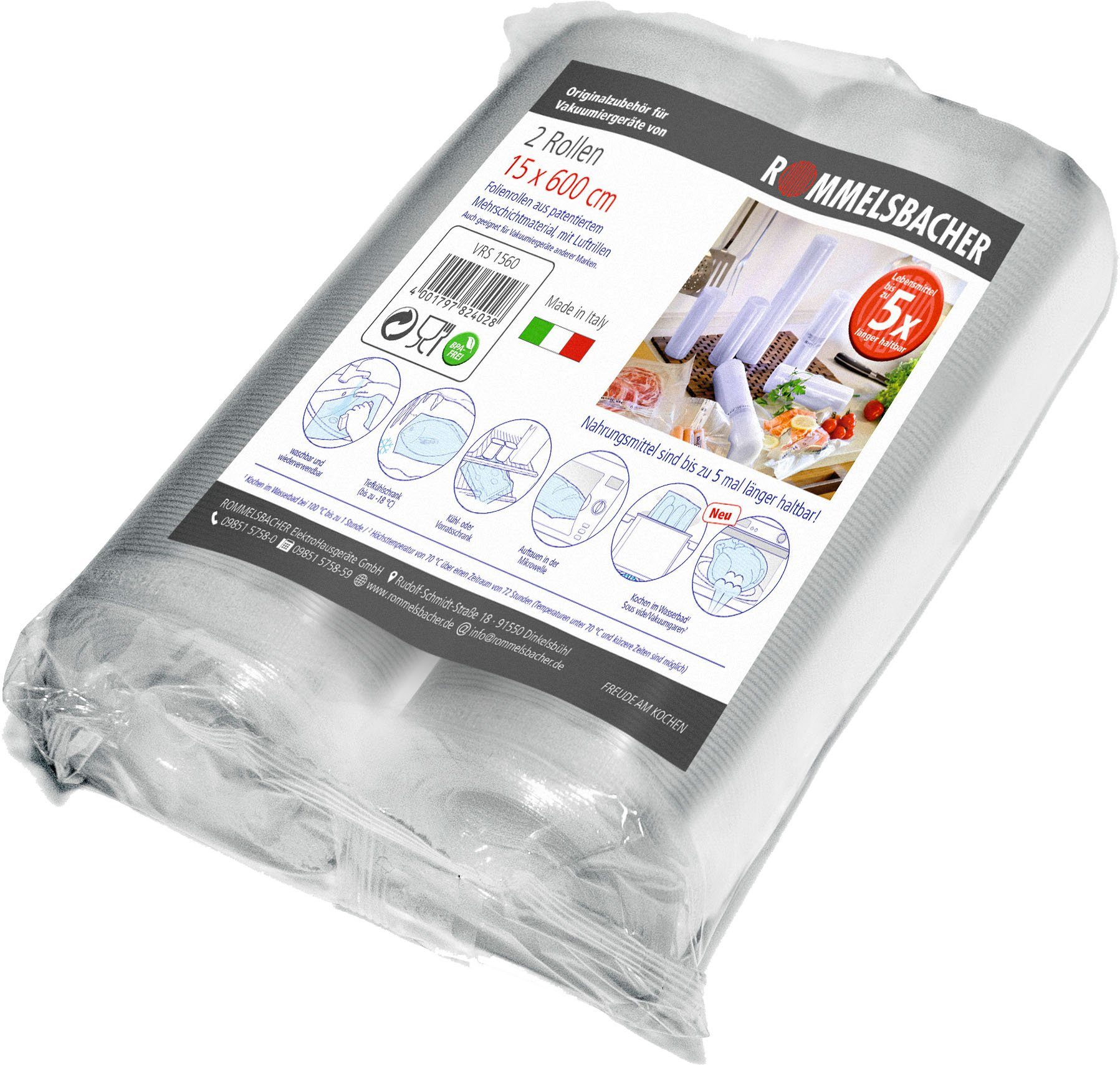 Rommelsbacher Vakuumier-Folienrollen