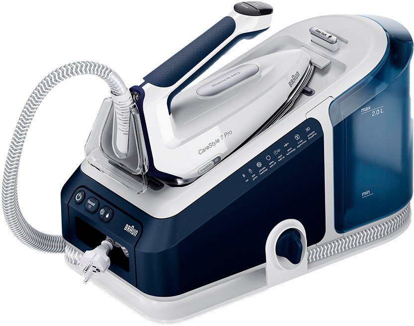 CareStyle Pro Braun 7 BL, IS7282 Wassertank 2000 Dampfbügelstation ml