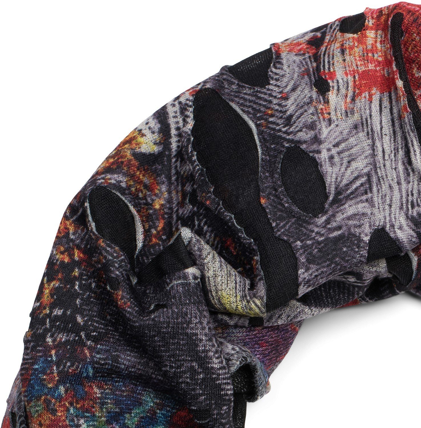 styleBREAKER Loop Loop Schal mit Farbklecksen günstig online kaufen