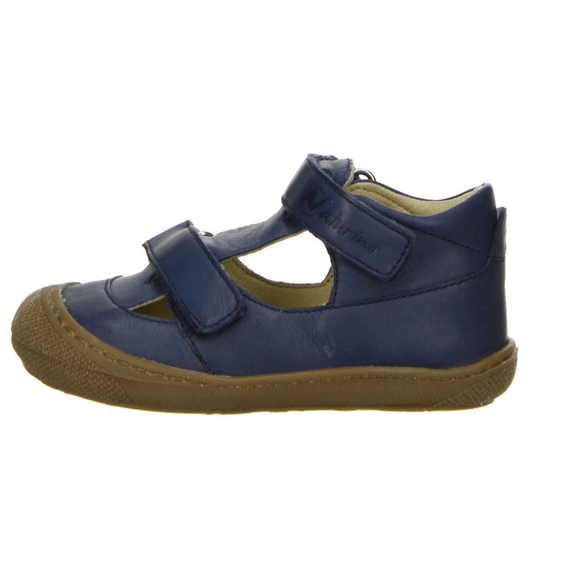 Minilette Schuhe dunkel Sandalen Glattleder Puffy Lauflernschuh blau Jungen Naturino