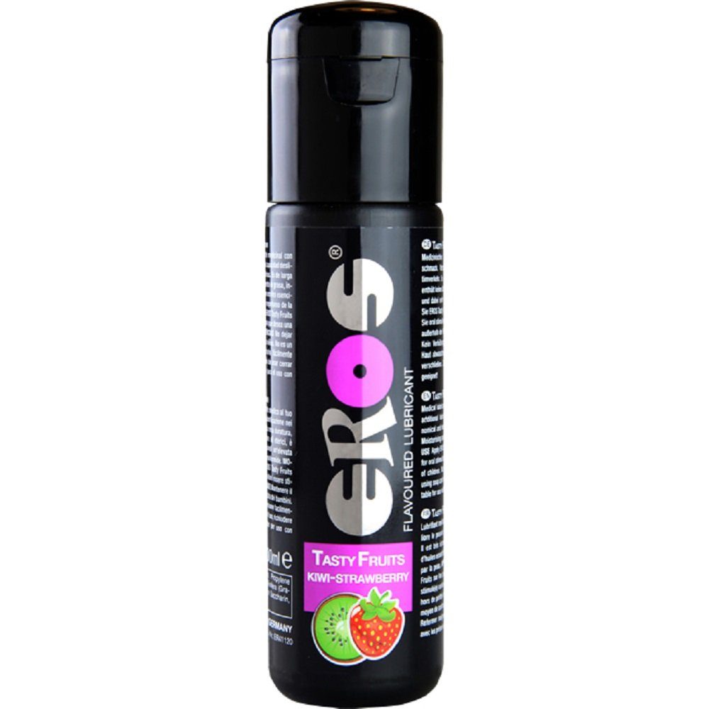 Eros Gleitgel Tasty Fruits Kiwi/Strawberry, - mit Erdbeer und Kiwi Duft, Flasche mit 100ml, 1-tlg., erotisch fruchtiges Gleitgel mit Geschmack