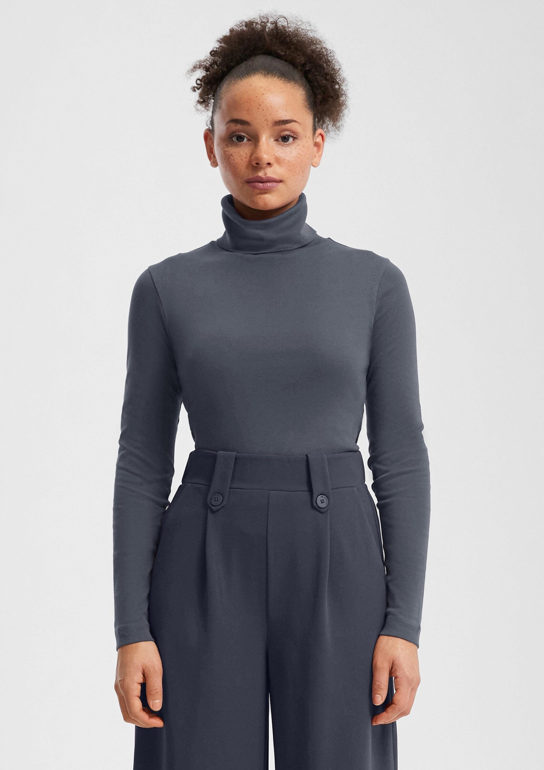 QS Langarmshirt T-Shirt Langarmshirt mit Rollkragen günstig online kaufen