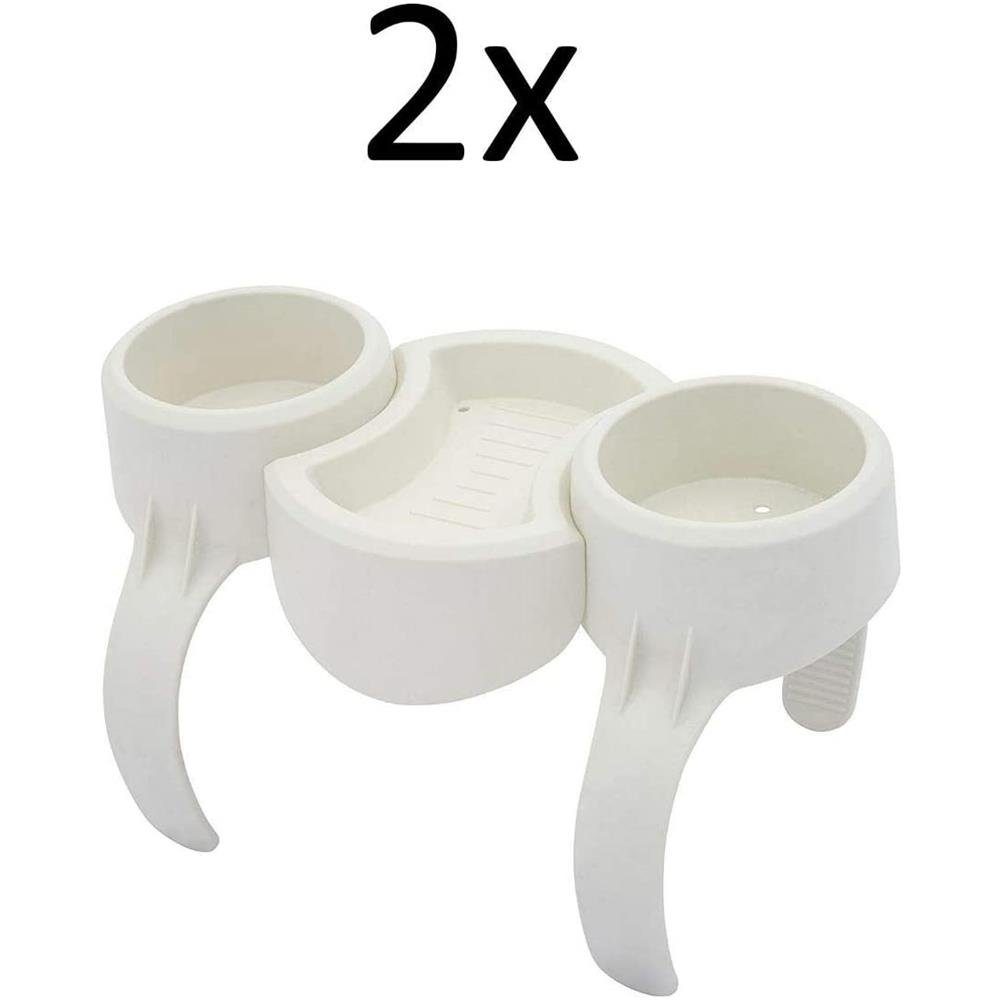 Bestway Halterung Lay-Z-Spa, (Getränkehalter, für 2 Personen, inklusive Ablage, weiß)