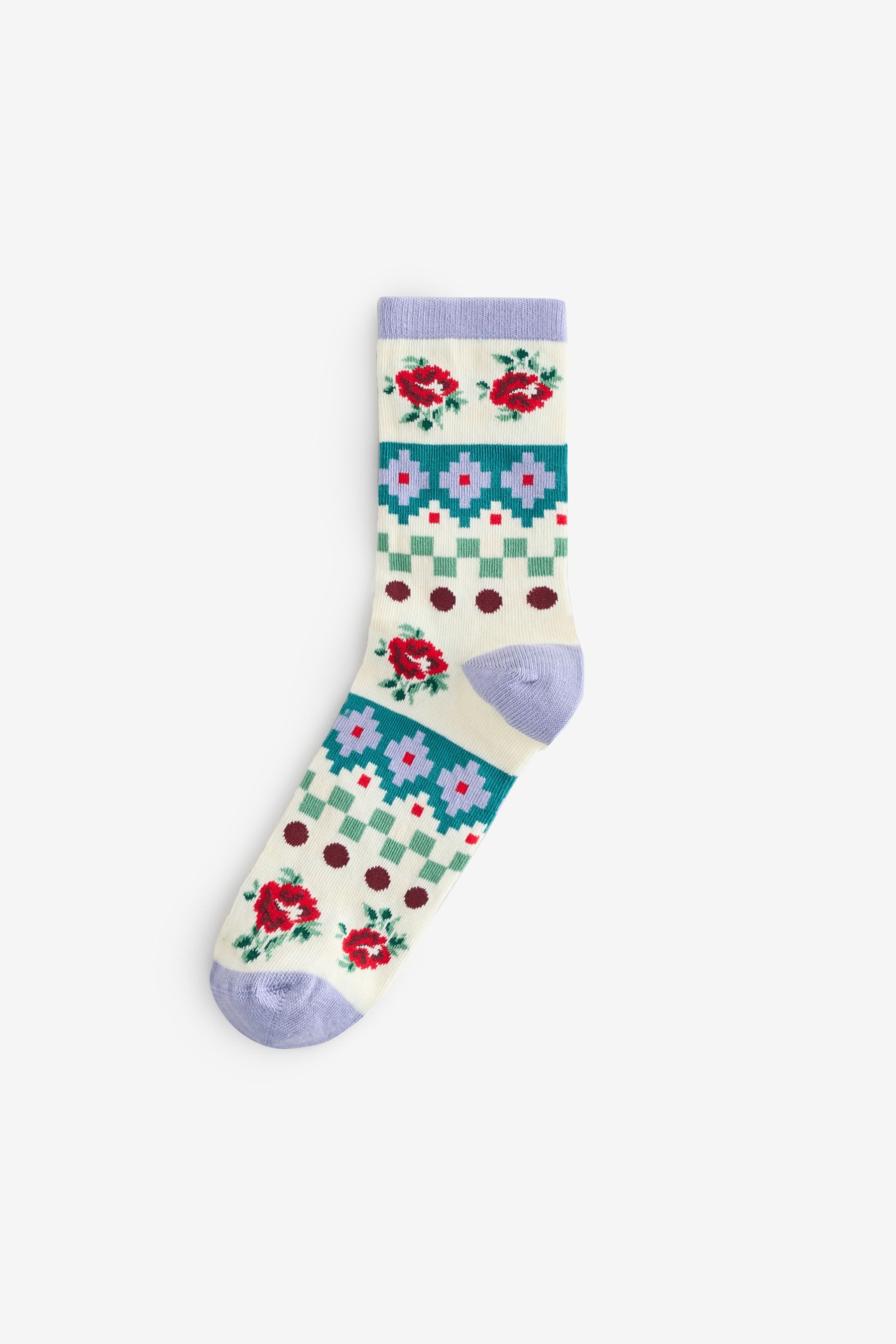 Cath Kidston Basicsocken Cath Kidston Baumwollsocken im 4er-Pack (1-Paar)
