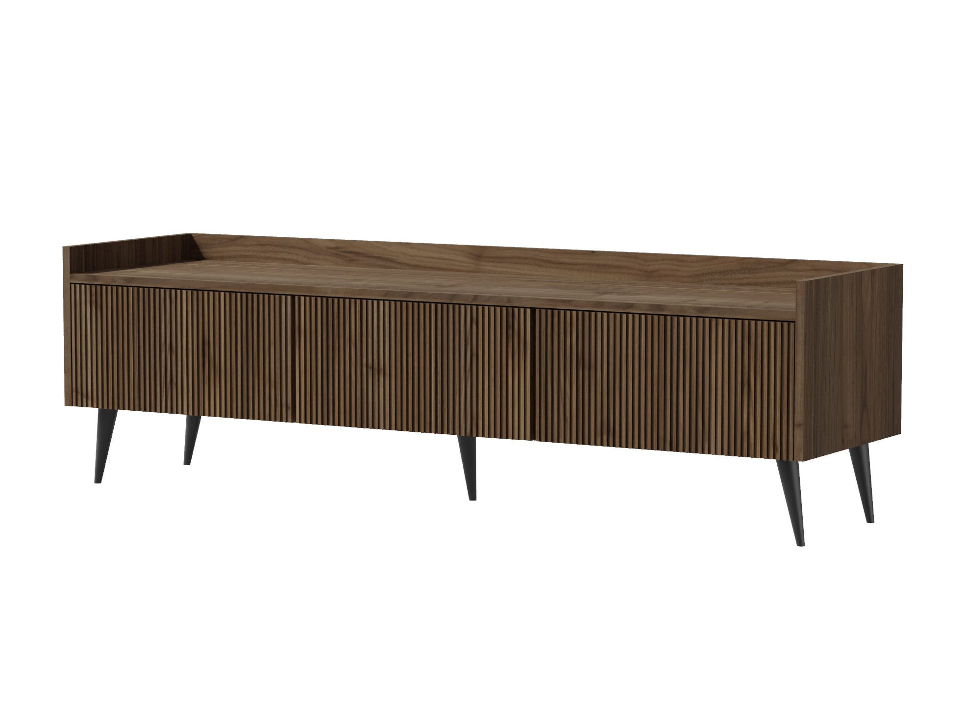 Compleo TV-Schrank 150 cm, Lamellenoptik, Japandi design, geriffeltes Front günstig online kaufen