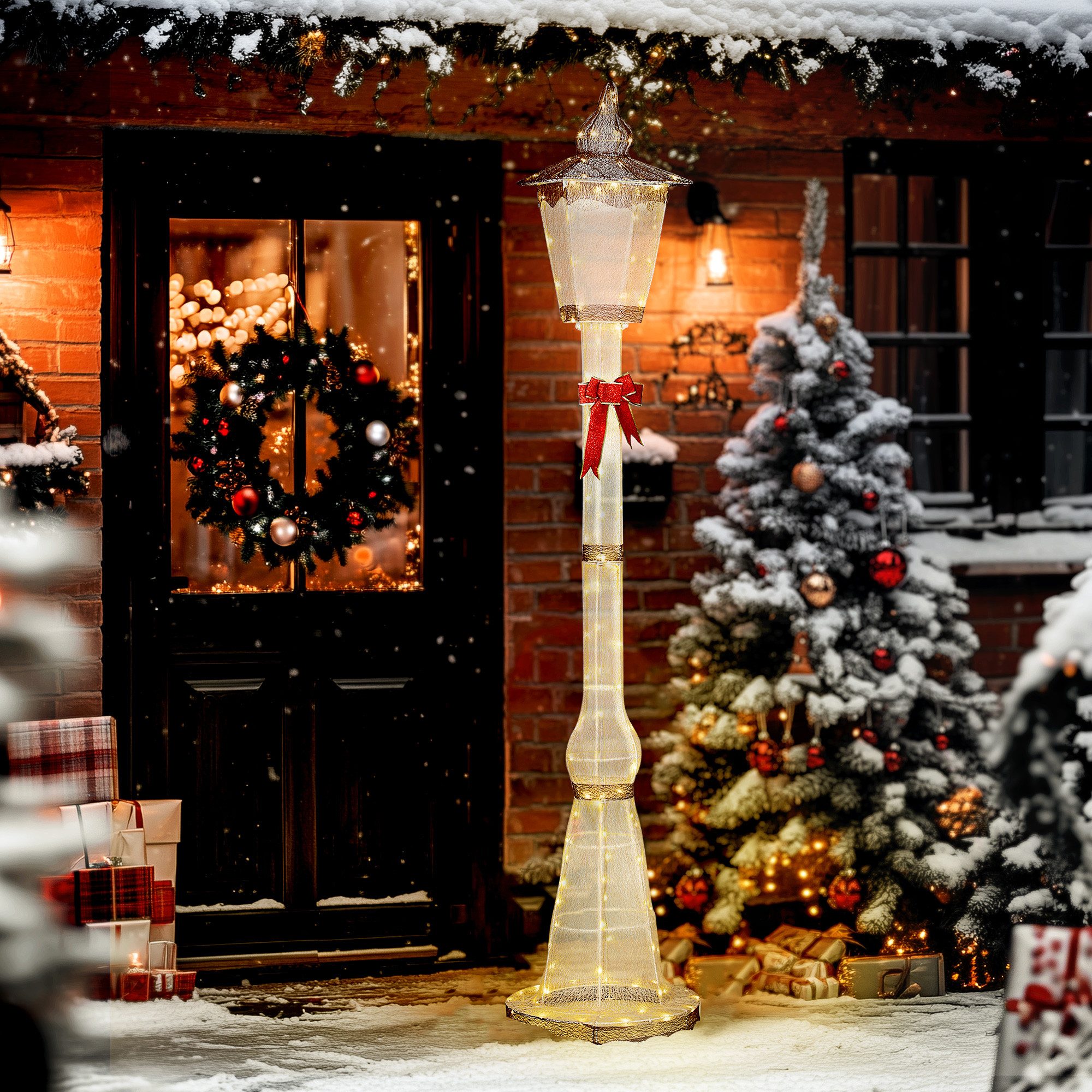 Outsunny Weihnachtsfigur mit 155 LEDs (Weihnachtsdekoration, 1 St., Weihnac günstig online kaufen