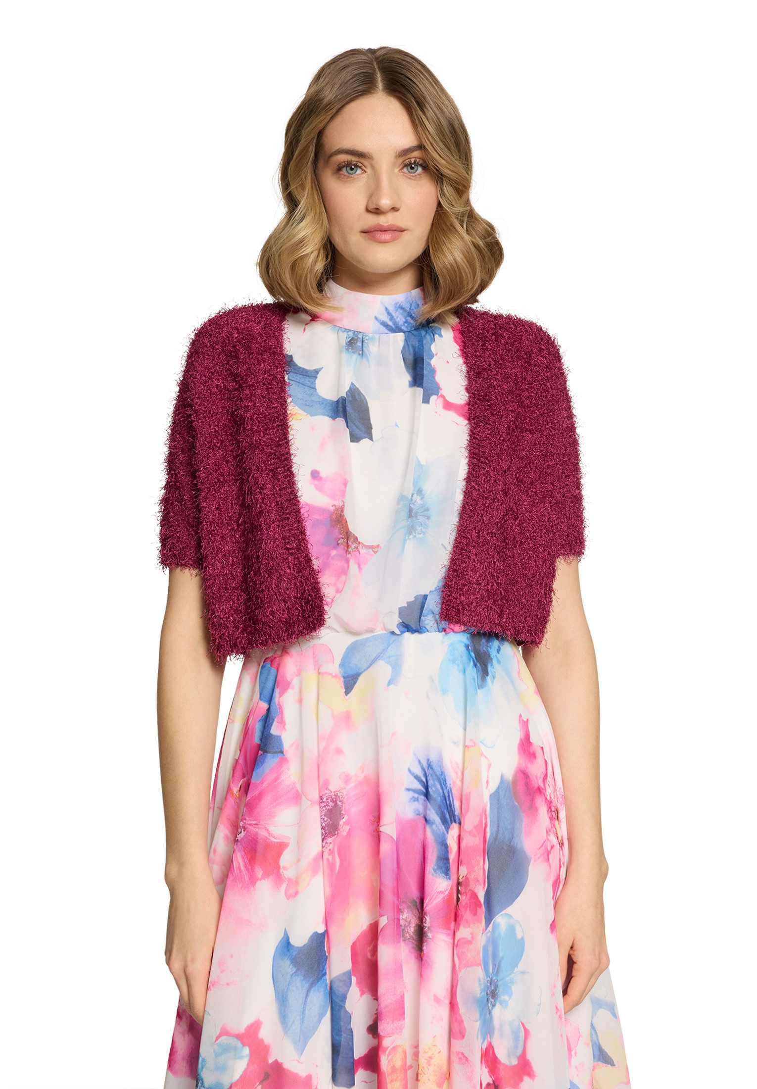Vera Mont Strickjacke Damen mit Effektgarn (1-tlg)