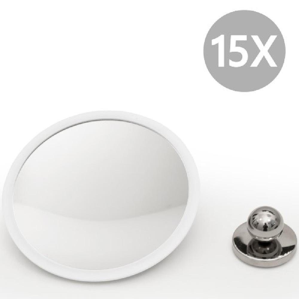 Bosign Spiegel Make-Up Spiegel Airmirror Plus Weiß (16,5cm) (abnehmbar) (15fach)