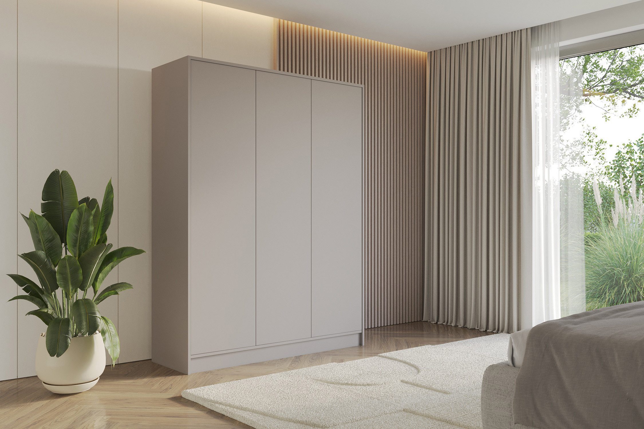 ALTDECOR Drehtürenschrank GELE (Kleiderschrank Garderobenschrank mit viel Stauraum, Moderner Schrank)