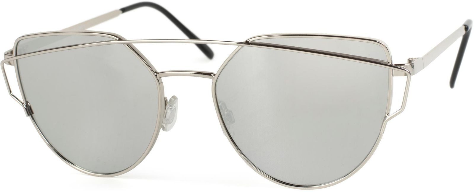 styleBREAKER Sonnenbrille Cat Eye Sonnenbrille mit Federscharnier und doppeltem Rahmen (1-St)