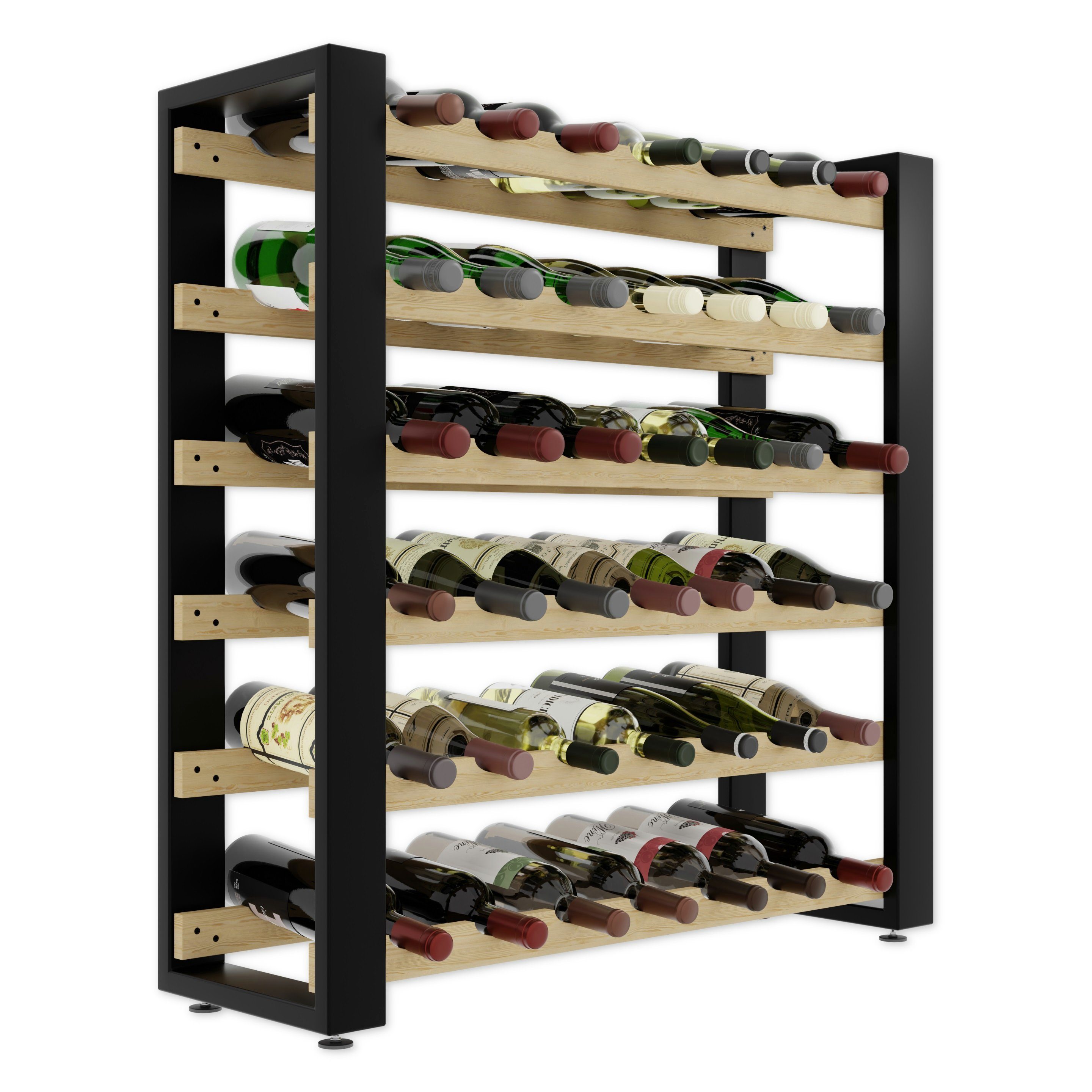 Lenmar Weinregal LOFT Weinregal aus Holz,Flaschenregal,Kellerregal,Regale,W günstig online kaufen